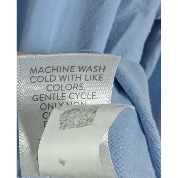 Talbots Blue Cotton Modal Tunic Top Women's Size Large - Picture 5 of 7